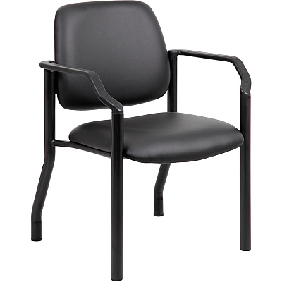 BOSS Antimicrobial Guest Chair, 300 lb. Weight Capacity (B9591AMBK)