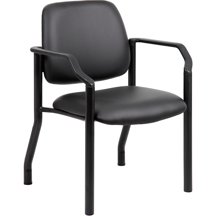 BOSS Antimicrobial Guest Chair, 300 lb. Weight Capacity (B9591AMBK)