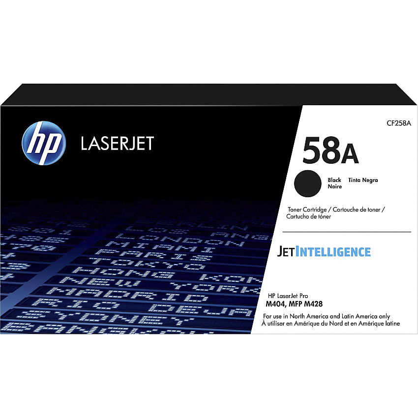 HP 58A (HEWCF258A) Original Standard Yield Laser Toner Cartridge - Black - 1 Each