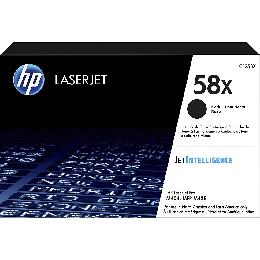 HP 58X (HEWCF258X) Original High Yield Laser Toner Cartridge - Black - 1 Each