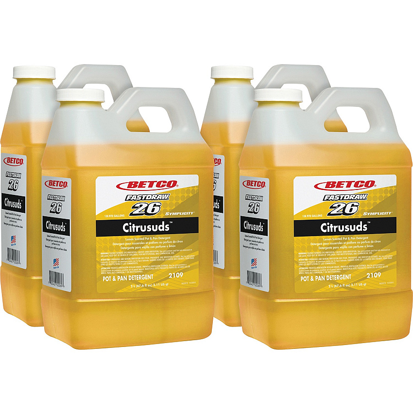 Betco Symplicity Citrusuds Pot/Pan Detergent - FASTDRAW 26 (BET21094700CT)