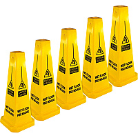 Genuine Joe Bright 4-sided Caution Safety Cone (GJO58880CT)