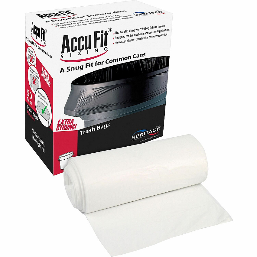 Heritage Accufit RePrime Trash Bags (HERH5645TCRC1CT)