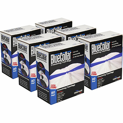 BlueCollar 13-gallon Drawstring Trash Bags (HERN4828EWRC1CT)