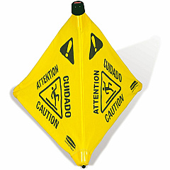 Rubbermaid Commercial 30" Pop-Up Caution Safety Cone (RCP9S0100YLCT)