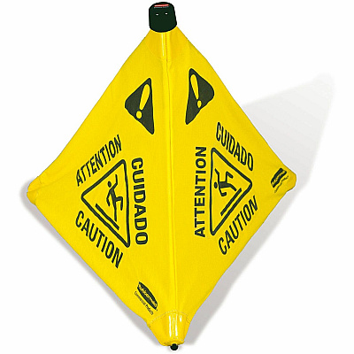 Rubbermaid Commercial 30" Pop-Up Caution Safety Cone (RCP9S0100YLCT)