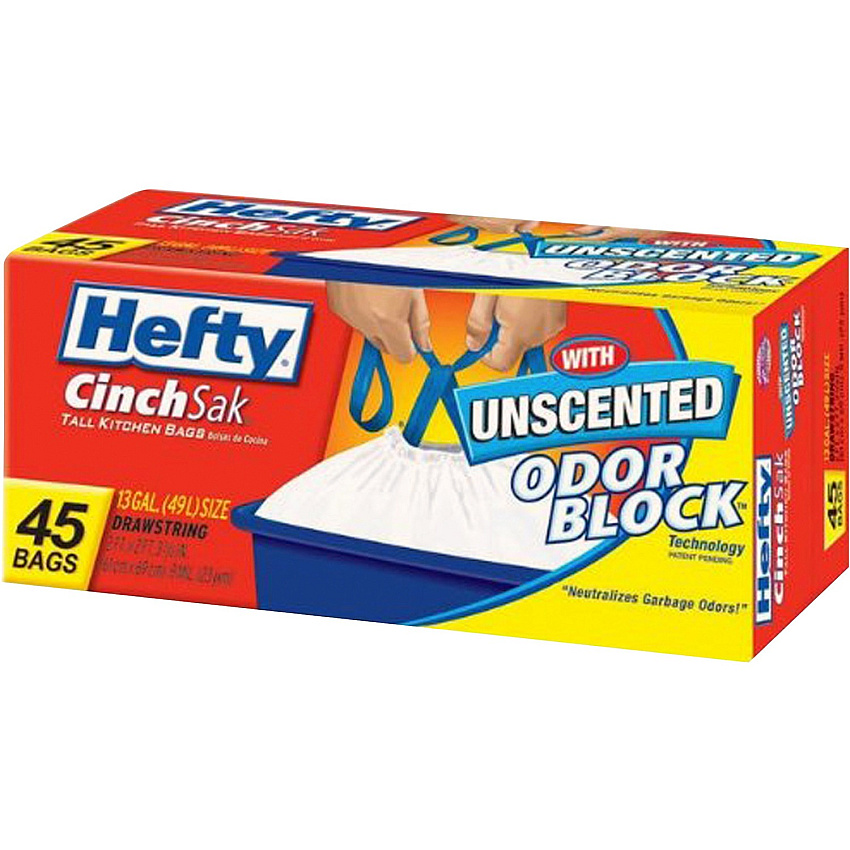 Hefty CinchSak 13-gallon Drawstring Bags (RFPE84572CT)