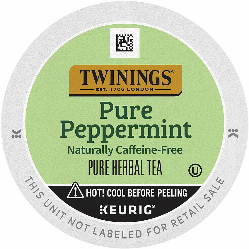 TWININGS Pure Peppermint Herbal Tea K-Cup (TWG08760)
