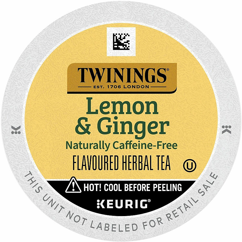TWININGS Lemon & Ginger Herbal Tea K-Cup (TWG11019)
