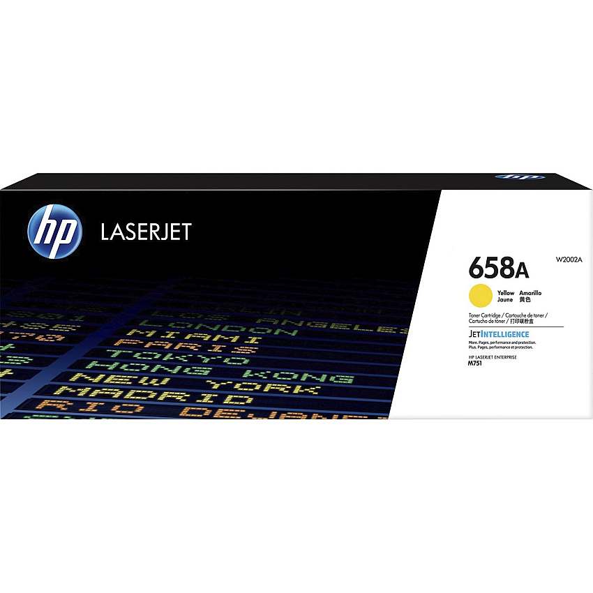 HP 658A (HEWW2002A) Original Standard Yield Laser Toner Cartridge - Yellow - 1 Each