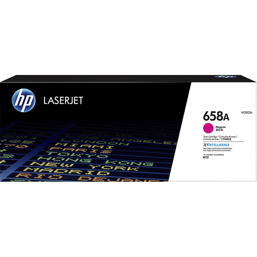 HP 658A (HEWW2003A) Original Laser Toner Cartridge - Magenta - 1 Each