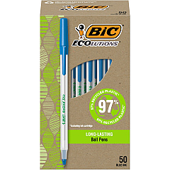 BIC Ecolutions Round Stic Ball Point Pen (BICGSME509BE)
