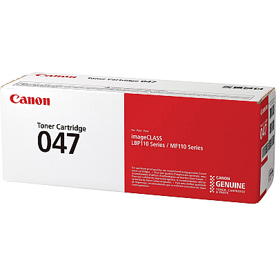 Canon 047 Original Laser Toner Cartridge - Black - 1 Each (CNMCRTDG047)