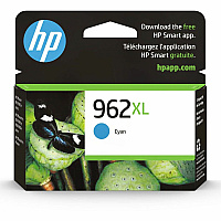 HP 962XL (HEW3JA00AN) Original High Yield Inkjet Ink Cartridge - Cyan - 1 Each