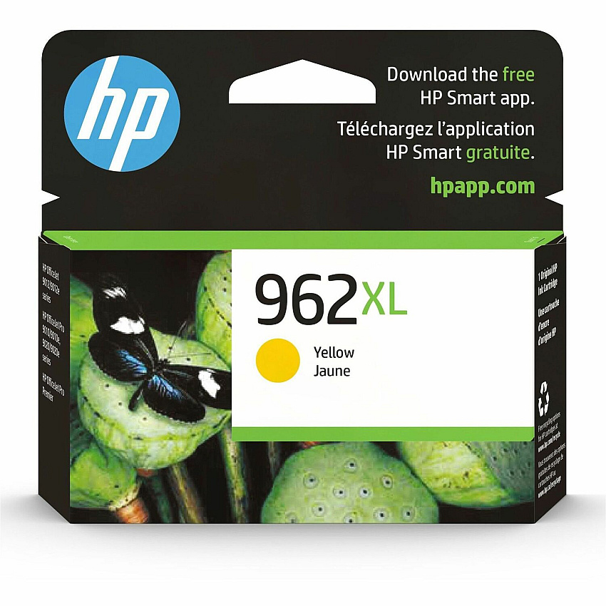 HP 962XL (HEW3JA02AN) Original High Yield Inkjet Ink Cartridge - Yellow - 1 Each