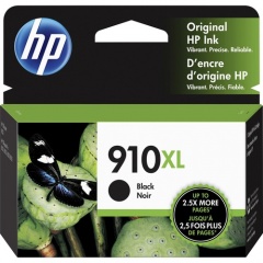 HP 910XL (3YL65AN) Original High Yield Inkjet Ink Cartridge - Black - 1 Each