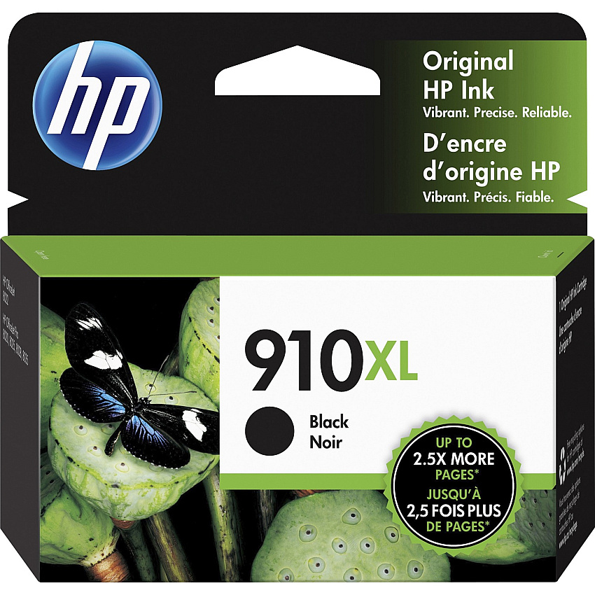 HP 910XL (HEW3YL65AN) Original High Yield Inkjet Ink Cartridge - Black - 1 Each