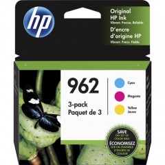 HP 962 3-pack Cyan/Magenta/Yellow Original Ink Cartridges (3YP00AN)