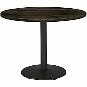 KFI 36" Round Vintage Wood Top Table (36R922BKLTB)