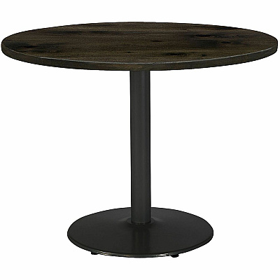 KFI 42" Round Vintage Wood Top Table (42R922BKLTB)