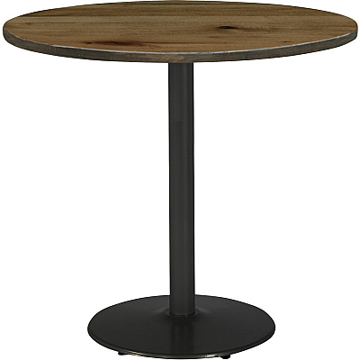 KFI 30" Round Vintage Wood Bistro Table (30R917BK38LN)