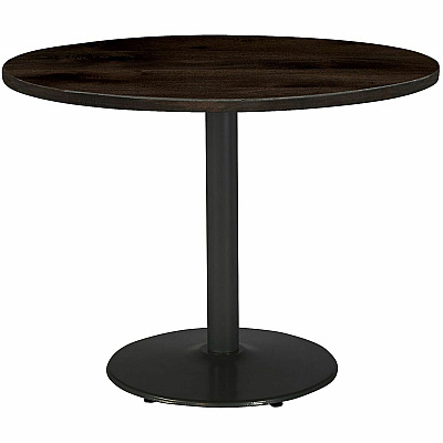 KFI 36" Round Vintage Wood Top Table (36R922BKLTE)