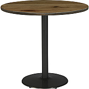 KFI 36" Round Vintage Wood Bistro Table (36R922BK38LN)