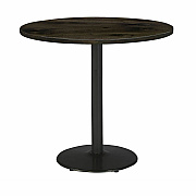 KFI 36" Round Vintage Wood Bistro Table (36R922BK38LB)