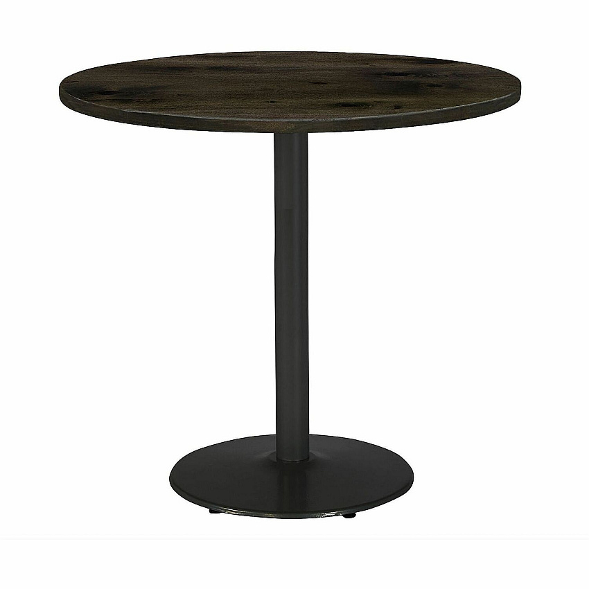 KFI 36" Round Vintage Wood Bistro Table (36R922BK38LB)