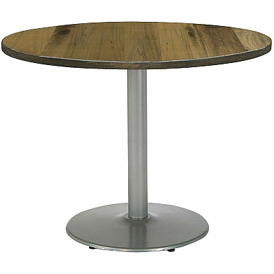KFI 36" Round Vintage Wood Top Table (36R922SLLTB)