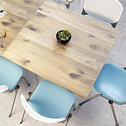 KFI 30" Square Vintage Wood Bistro Table (30S917BK38LB)