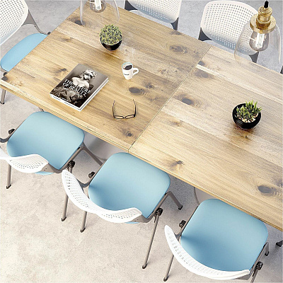 KFI 30" Square Wood Pedestal Table (30S917BKLTB)