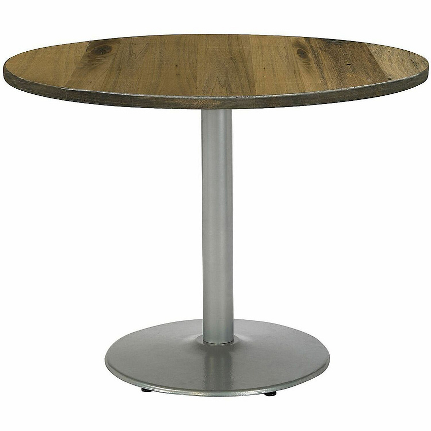 KFI 42" Round Vintage Wood Top Table (42R922SLLTN)