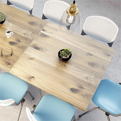KFI 30" Square Vintage Wood Bistro Table (30S917BK38LE)