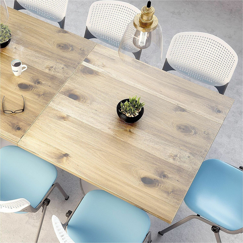 KFI 30" Square Vintage Wood Bistro Table (30S917BK38LE)