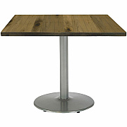 KFI 42" Square Wood Pedestal Table (42S922SLLTN)
