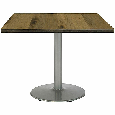 KFI 42" Square Wood Pedestal Table (42S922SLLTN)