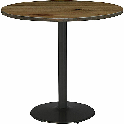 KFI 30" Round Vintage Wood Top Table (30R917BKLTN)