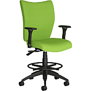 9 to 5 Seating Drafting Stool With Posture Back Control,Adjustable Height Arm (2366P1A8B1BU)
