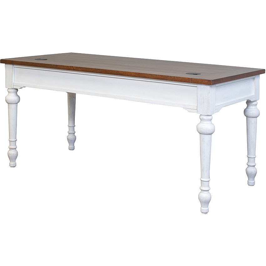 Martin Writing Desk, Drop Front Pencil Drawer, 2 Grommets (IMDU686)