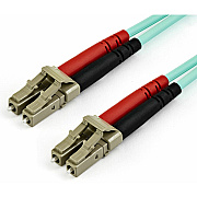 StarTech 15m (50ft) Lc/upc To Lc/upc Om4 Multimode Fiber Optic Cable, 50/125Âµm Lommf/vcsel Zipcord Fiber, 100g, Low Insertion Loss - Lszh Fiber Jumper Cord (450FBLCLC15)