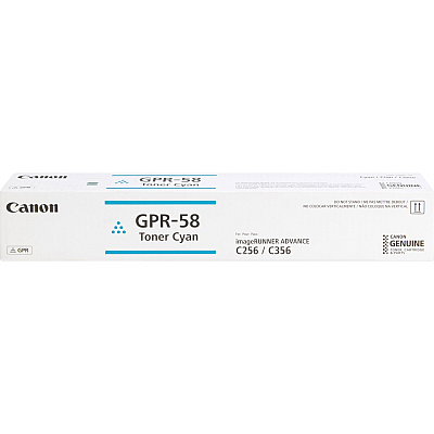 Canon GPR-58 Original Laser Toner Cartridge - Cyan - 1 Each (CNM2183C003)