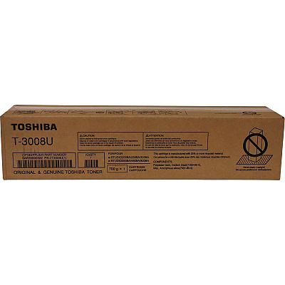 Toshiba Original Laser Toner Cartridge - Black - 1 Each (TOST3008U)