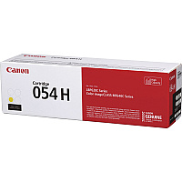 Canon 054H Original High Yield Laser Toner Cartridge - Yellow - 1 Each (CNMCRTDG054HY)