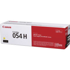 Canon 054H Original High Yield Laser Toner Cartridge - Yellow - 1 Each (CRTDG054HY)