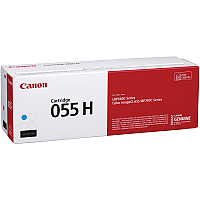 Canon 055H Original High Yield Laser Toner Cartridge - Cyan - 1 Each (CNMCRTDG055HC)