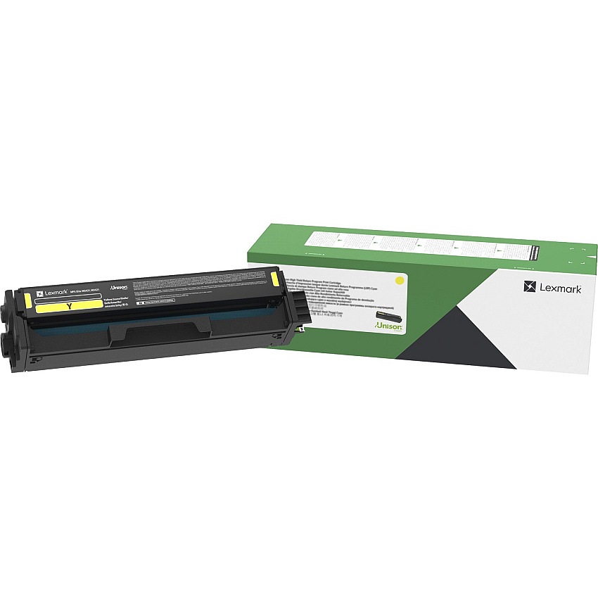 Lexmark Original Laser Toner Cartridge - Yellow - 1 Each (LEXC3210Y0)