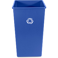 Rubbermaid Commercial 50-Gallon Square Recycling Container (RCP395973BECT)