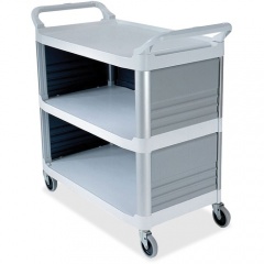 Rubbermaid Commercial Enclosed End Panels Utility Cart (409300OWH)