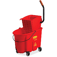 Rubbermaid Commercial WaveBrake 35 QT Side Press & Wringer (RCP758888RD)